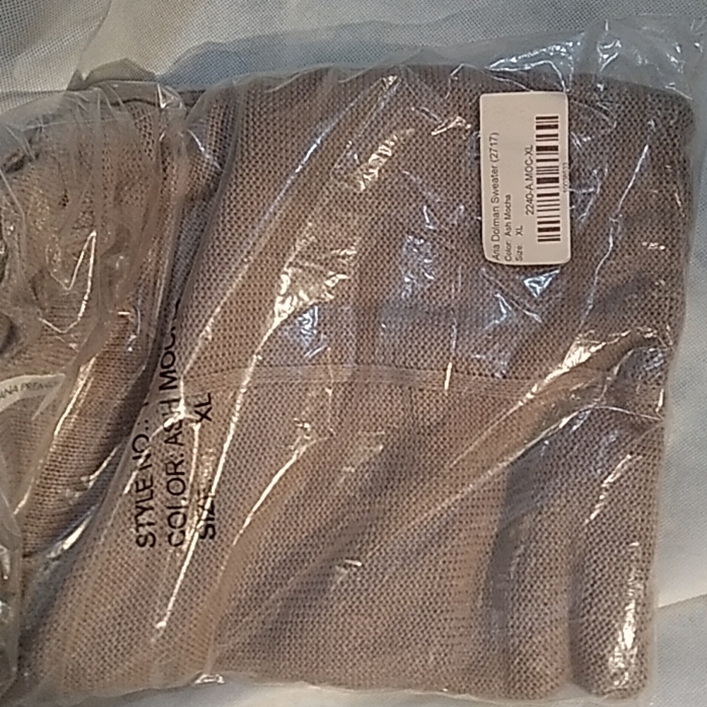 Zenana premium womens ash mocha aria dolman sweater M, L & XL new - Picture 5 of 5